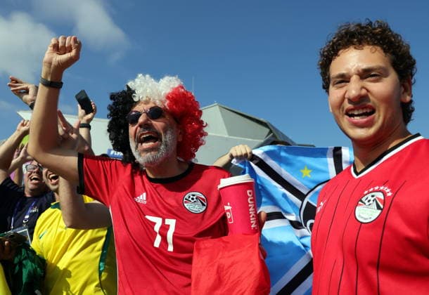 FIFA World Cup, WM, Weltmeisterschaft, Fussball 2026 - Round of 16 - Argentina vs Egypt Egypt fans ahead of the FIFA World Cup 2026 Round of 16 match Argentina against Egypt, in Atlanta, USA, 07 July 2026. ATLANTA United States  Copyright: xCRISTOBALxHERRERA-ULASHKEVICHx
