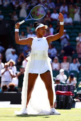 Naomi Osaka during her quarter-final match Wimbledon Tennis Championships, Day 9, The All England Lawn Tennis and Croquet Club, London, UK - 07 Jul 2026London The All England Lawn Tennis and United Kingdom  Copyright: xJamesxMarsh Shutterstockx 16978027bl