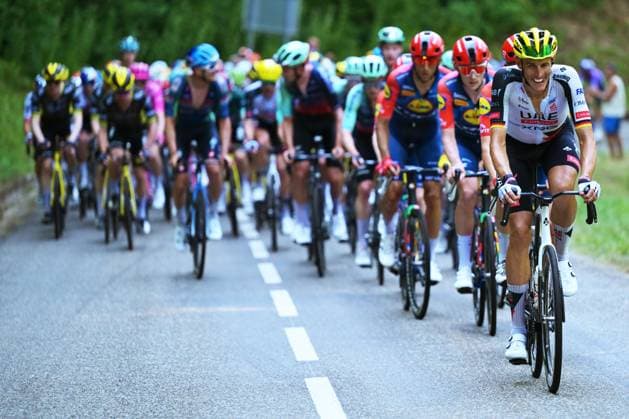 German Nils Politt of UAE Team Emirates XRG pictured in action during stage 4 of the 2026 Tour de France cycling race, a stage of 181,9km from Carcassonne to Foix, on Tuesday 07 July 2026. The 113th edition of the Tour de France starts on Saturday 4 July in Barcelona, Spain, and will finish in Paris, France on the 26th of July. DAVIDxPINTENS  x180635503x
