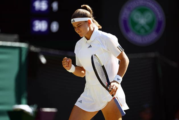 Karolina Muchova during her quarter-final match Wimbledon Tennis Championships, Day 9, The All England Lawn Tennis and Croquet Club, London, UK - 07 Jul 2026London The All England Lawn Tennis and United Kingdom  Copyright: xJamesxMarsh Shutterstockx 16978027cj