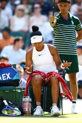 Naomi Osaka during her quarter-final match Wimbledon Tennis Championships, Day 9, The All England Lawn Tennis and Croquet Club, London, UK - 07 Jul 2026London The All England Lawn Tennis and United Kingdom  Copyright: xJamesxMarsh Shutterstockx 16978027ck