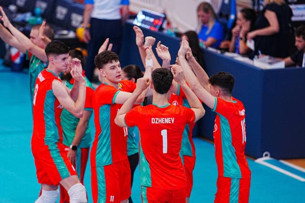 IPA86475172 - France vs. Bulgaria during the CEV U18 European Championship, EM, Europameisterschaft July 7, 2026, in Cisterna (Italy) during the U18 Volleyball European Championship—France vs. Bulgaria, CEV Eurovolley Men s match in Cisterna, Italy, July 7, 2026  Copyright: xLuigixMariani IPAxSportx xx 86475172