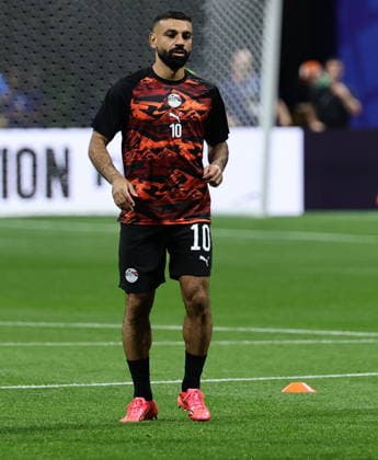 FIFA World Cup, WM, Weltmeisterschaft, Fussball 2026 - Round of 16 - Argentina vs Egypt Mo Salah of Egypt walks on the pitch during warm-up ahead of the FIFA World Cup 2026 Round of 16 match Argentina against Egypt, in Atlanta, USA, 07 July 2026. ATLANTA United States  Copyright: xRONALDxWITTEKx