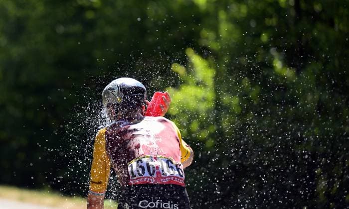 Luxembourgish Alex Kirsch of Cofidis pictured in action during stage 4 of the 2026 Tour de France cycling race, a stage of 181,9km from Carcassonne to Foix, on Tuesday 07 July 2026. The 113th edition of the Tour de France starts on Saturday 4 July in Barcelona, Spain, and will finish in Paris, France on the 26th of July. DAVIDxPINTENS  x180638588x