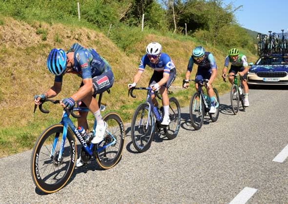 Belgian Jasper Stuyven of Soudal Quick-Step pictured in action during stage 4 of the 2026 Tour de France cycling race, a stage of 181,9km from Carcassonne to Foix, on Tuesday 07 July 2026. The 113th edition of the Tour de France starts on Saturday 4 July in Barcelona, Spain, and will finish in Paris, France on the 26th of July. DAVIDxPINTENS  x180639013x