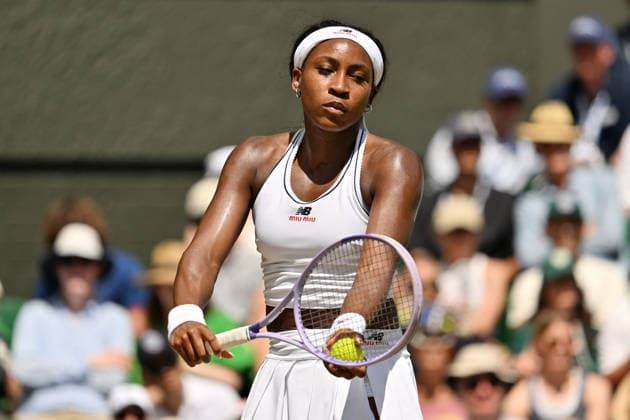 Wimbledon Tennis Championships 2026 - Day 9 LONDON, UNITED KINGDOM - JULY 07: Coco Gauff of the United States plays in the Ladies singles quarter-finals round match against Jessica Pegula of the United States during day 9 of The Wimbledon Tennis Championships at All England Lawn Tennis and Croquet Club on July 07, 2026 in London, United Kingdom. Ray Tang Anadolu London United Kingdom. Editorial use only. Please get in touch for any other usage.  Copyright: x2026xAnadoluxRayxTangx