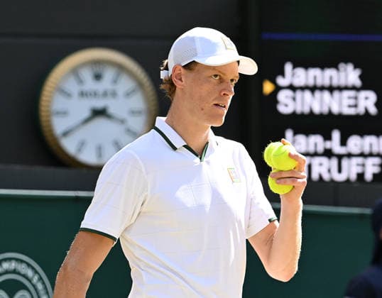 The Championships Wimbledon 2026 The Championships Wimbledon 2026 Day 9 07 07 2026 Jannik Sinner (ITA) wins quarter final beating Jan Lennard Struff (GER) Photo:- Roger Parker International Sports Fotos Ltd London UK Copyright: xx