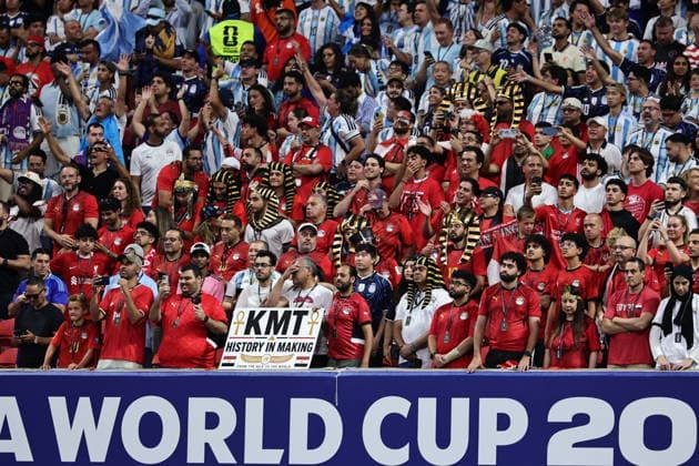 FIFA World Cup, WM, Weltmeisterschaft, Fussball 2026 - Round of 16 - Argentina vs Egypt Supporters of Egypt cheer prior the FIFA World Cup 2026 Round of 16 match Argentina against Egypt, in Atlanta, USA, 07 July 2026. ATLANTA United States  Copyright: xRONALDxWITTEKx