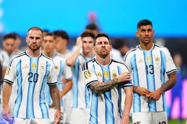 Argentina v Egypt - FIFA World Cup, WM, Weltmeisterschaft, Fussball 2026 - Round of 16 ATLANTA, USA - JULY 07: Lionel Messi of Argentina takes the pitch prior the 2026 FIFA World Cup Round of 16 match between Argentina and Egypt at Mercedes-Benz Stadium (Atlanta Stadium) in Atlanta, Georgia, United States on July 07, 2026. Evrim Aydin Anadolu Georgia United States. Editorial use only. Please get in touch for any other usage.  Copyright: x2026xAnadoluxEvrimxAydinx