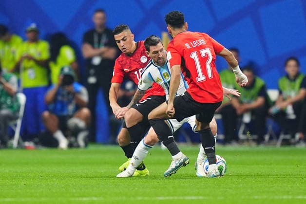 Argentina v Egypt - FIFA World Cup, WM, Weltmeisterschaft, Fussball 2026 - Round of 16 ATLANTA, USA - JULY 07: Lionel Messi (10) of Argentina in action during the 2026 FIFA World Cup Round of 16 match between Argentina and Egypt at Mercedes-Benz Stadium (Atlanta Stadium) in Atlanta, Georgia, United States on July 07, 2026. Evrim Aydin Anadolu Georgia United States. Editorial use only. Please get in touch for any other usage.  Copyright: x2026xAnadoluxEvrimxAydinx