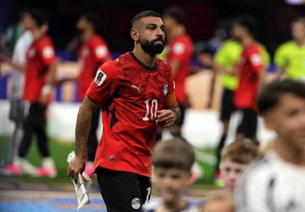FIFA World Cup, WM, Weltmeisterschaft, Fussball 2026 - Round of 16 - Argentina vs Egypt Mohamed Salah of Egypt reacts ahead of the FIFA World Cup 2026 Round of 16 match Argentina against Egypt, in Atlanta, USA, 07 July 2026. ATLANTA United States  Copyright: xCRISTOBALxHERRERA-ULASHKEVICHx