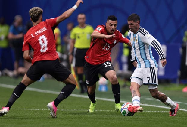 Rodrigo De Paul. Argentina vs Egipto. Octavos de Final Copa del Mundo 2026 *** Rodrigo De Paul: Argentina vs. Egypt, Round of 16, 2026 World Cup Copyright: xxx