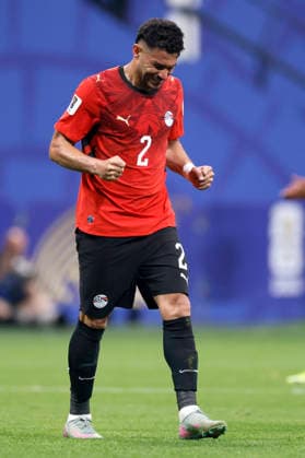 Argentina v Egypt: Round of 16 - FIFA World Cup, WM, Weltmeisterschaft, Fussball 2026 Yasser Ibrahim of Egypt celebrates 1st goal during the FIFA World Cup 2026 Round of 16 match between Argentina and Egypt at Atlanta Stadium on July 7, 2026 in Atlanta, United States. Atlanta Atlanta Stadium GA United States Copyright: xAllstarxPicturexLibraryxLtdx