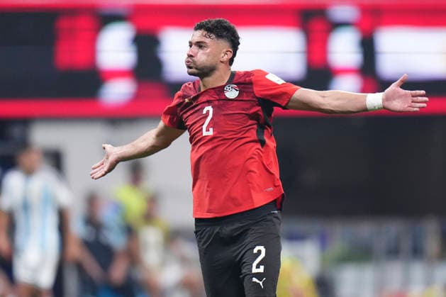 Argentina v Egypt: Round of 16 - FIFA World Cup, WM, Weltmeisterschaft, Fussball 2026 Yasser Ibrahim of Egypy celebrates after scoring his team s first goal during the FIFA World Cup 2026 Round of 16 match between Argentina and Egypt at Atlanta Stadium on July 07, 2026 in Atlanta, Georgia. Atlanta GA United States  Copyright: xJosexBretonx originalFilename:bretonhernandez-argentin260707_np6AM.jpg