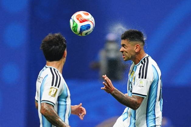 Argentina v Egypt - FIFA World Cup, WM, Weltmeisterschaft, Fussball 2026 - Round of 16 ATLANTA, USA - JULY 07: Cristian Romero (13) of Argentina in action during the 2026 FIFA World Cup Round of 16 match between Argentina and Egypt at Mercedes-Benz Stadium (Atlanta Stadium) in Atlanta, Georgia, United States on July 07, 2026. Evrim Aydin Anadolu Georgia United States. Editorial use only. Please get in touch for any other usage.  Copyright: x2026xAnadoluxEvrimxAydinx