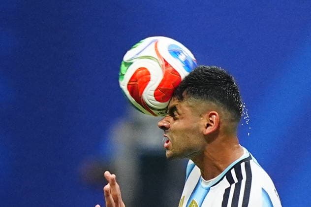 Argentina v Egypt - FIFA World Cup, WM, Weltmeisterschaft, Fussball 2026 - Round of 16 ATLANTA, USA - JULY 07: Cristian Romero (13) of Argentina in action during the 2026 FIFA World Cup Round of 16 match between Argentina and Egypt at Mercedes-Benz Stadium (Atlanta Stadium) in Atlanta, Georgia, United States on July 07, 2026. Evrim Aydin Anadolu Georgia United States. Editorial use only. Please get in touch for any other usage.  Copyright: x2026xAnadoluxEvrimxAydinx