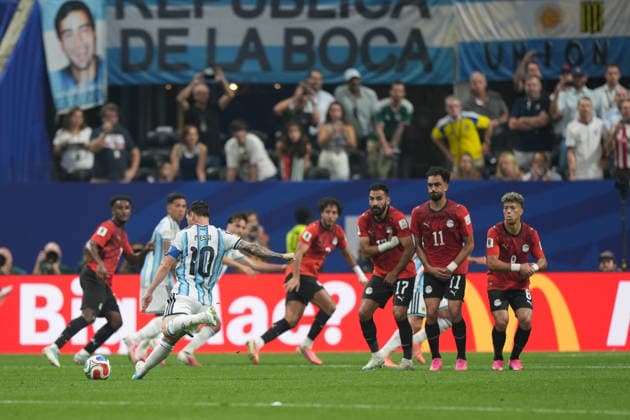 Argentina national team, Nationalteam player Leo Messi during the 2026 World Cup Round of 16 match between Argentina and Egypt at Atlanta Stadium, US, 7 July 20263. Argentina vs Egypt !ACHTUNG: NUR REDAKTIONELLE NUTZUNG!  Copyright: xAlbertoxBoalx GRAF2810 20260707-55020828971_1