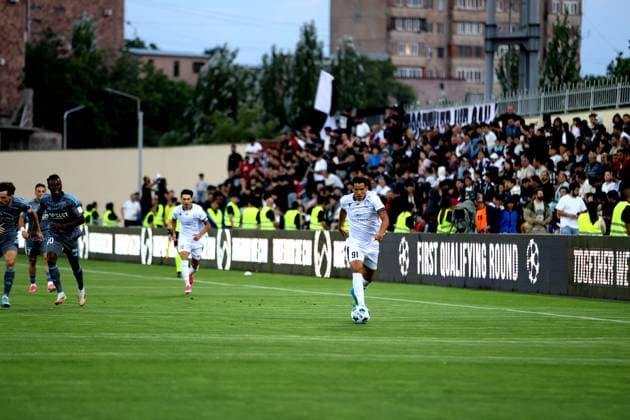 RECORD DATE NOT STATED UEFA Champions League - First qualifying round 1st leg: FC Ararat-Armenia v Riga FC Lima during the UEFA Champions League - First qualifying round 1st leg match between FC Ararat-Armenia and Riga FC at Abovyan City Stadium in Abovyan, Armenia on July 7, 2026