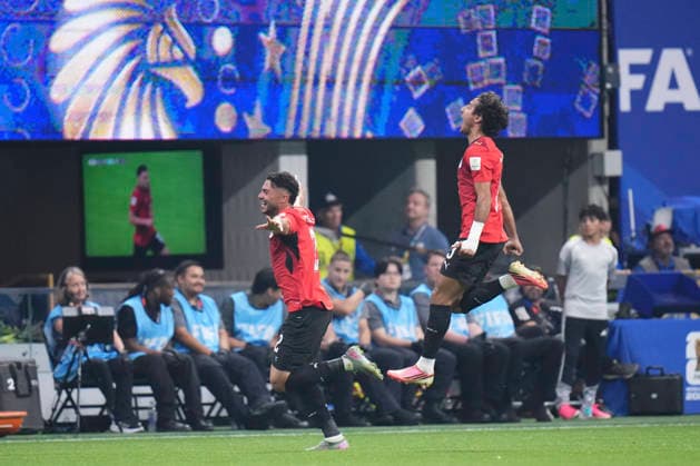 July 7, 2026, Atlanta, Georgia, United States: Yasser Ibrahim of Egypy celebrates after scoring his team s first goal during the FIFA World Cup, WM, Weltmeisterschaft, Fussball 2026 Round of 16 match between Argentina and Egypt at Atlanta Stadium on July 07, 2026 in Atlanta, Georgia. Atlanta United States - ZUMAa181 20260707_zaa_a181_017 Copyright: xJosexBretonx