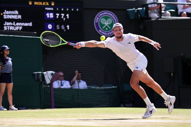 Jan-Lennard Struff, Herren Einzel, Men s Singles Tennis - Wimbledon 2026 - Grand Slam ITF ATP, Tennis Herren WTA, Tennis Damen - AELTC - London - - Great Britain - 7 July 2026. *** Jan Lennard Struff, Men s Singles, Wimbledon 2026 Grand Slam ITF ATP WTA AELTC London, Great Britain, July 7, 2026 Copyright: xJuergenxHasenkopfx