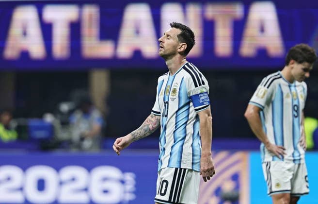 FIFA World Cup, WM, Weltmeisterschaft, Fussball 2026 - Round of 16 - Argentina vs Egypt Lionel Messi of Argentina looks on during the FIFA World Cup 2026 Round of 16 match Argentina against Egypt, in Atlanta, USA, 07 July 2026. ATLANTA United States  Copyright: xRONALDxWITTEKx