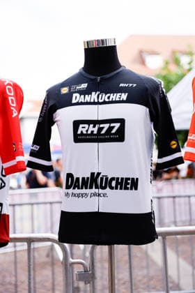 CYCLING - Oesterreich Rundfahrt 2026 GRAZ,AUSTRIA,07.JUL.26 - CYCLING - Tour of Austria, team presentation. Image shows a feature of a cycling jersey.  GEPAxpictures xJamesxDoak