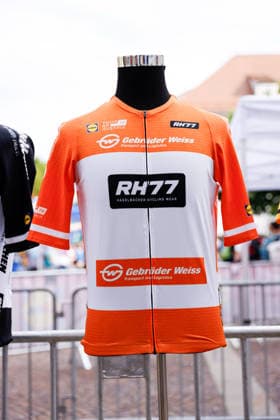CYCLING - Oesterreich Rundfahrt 2026 GRAZ,AUSTRIA,07.JUL.26 - CYCLING - Tour of Austria, team presentation. Image shows a feature of a cycling jersey.  GEPAxpictures xJamesxDoak