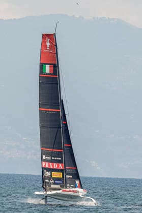 Emirates Team New Zealand and Prada Luna Rossa Test AC40s in Naples The two AC40 yachts of Emirates Team New Zealand and Prada Luna Rossa took part in a test sailing session in the Gulf of Naples ahead of the America™s Cup qualifiers scheduled for September. The training session allowed both crews to fine-tune their boats and sailing strategies while offering spectators a preview of the high-performance foiling yachts that will compete in one of the world s most prestigious sailing events. _BPH0204 Copyright: xAntonioxBalascox