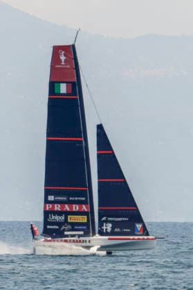Emirates Team New Zealand and Prada Luna Rossa Test AC40s in Naples The two AC40 yachts of Emirates Team New Zealand and Prada Luna Rossa took part in a test sailing session in the Gulf of Naples ahead of the America™s Cup qualifiers scheduled for September. The training session allowed both crews to fine-tune their boats and sailing strategies while offering spectators a preview of the high-performance foiling yachts that will compete in one of the world s most prestigious sailing events. _BPH0260 Copyright: xAntonioxBalascox