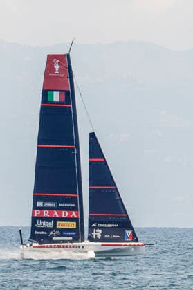 Emirates Team New Zealand and Prada Luna Rossa Test AC40s in Naples The two AC40 yachts of Emirates Team New Zealand and Prada Luna Rossa took part in a test sailing session in the Gulf of Naples ahead of the America™s Cup qualifiers scheduled for September. The training session allowed both crews to fine-tune their boats and sailing strategies while offering spectators a preview of the high-performance foiling yachts that will compete in one of the world s most prestigious sailing events. _BPH0271 Copyright: xAntonioxBalascox
