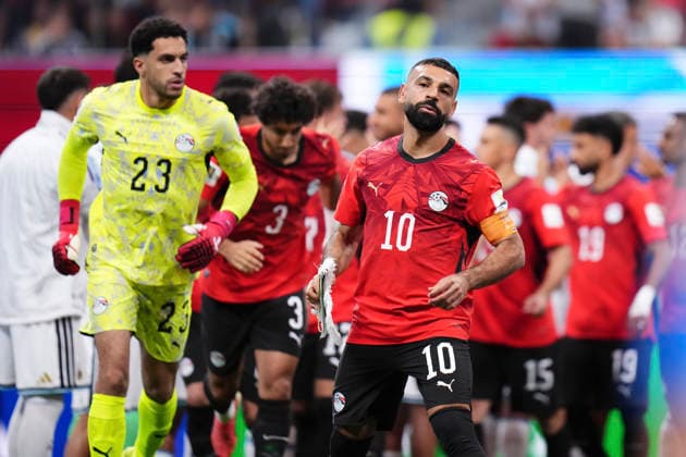 July 7, 2026, Atlanta, Georgia, United States: Mohamed Salah of Egypy looks on during the FIFA World Cup, WM, Weltmeisterschaft, Fussball 2026 Round of 16 match between Argentina and Egypt at Atlanta Stadium on July 07, 2026 in Atlanta, Georgia. Atlanta United States - ZUMAa181 20260707_zaa_a181_026 Copyright: xJosexBretonx