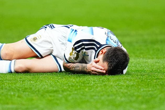 Argentina v Egypt - FIFA World Cup, WM, Weltmeisterschaft, Fussball 2026 - Round of 16 ATLANTA, USA - JULY 07: Lionel Messi (10) of Argentina reacts during the 2026 FIFA World Cup Round of 16 match between Argentina and Egypt at Mercedes-Benz Stadium (Atlanta Stadium) in Atlanta, Georgia, United States on July 07, 2026. Evrim Aydin Anadolu Georgia United States. Editorial use only. Please get in touch for any other usage.  Copyright: x2026xAnadoluxEvrimxAydinx