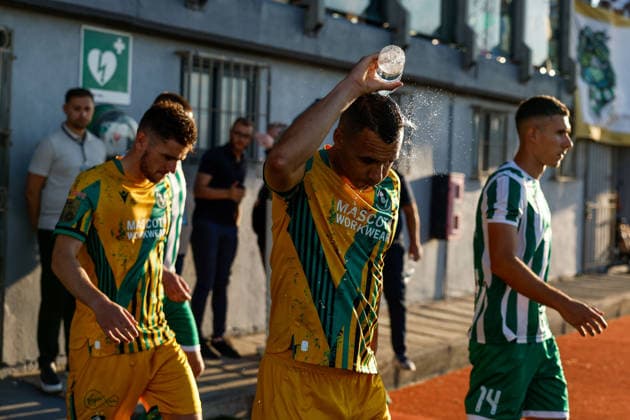 UEFA Champions League First Qualifying Round First Leg, Centenary Stadium, Attard, Malta 7 7 2026 Floriana vs Shamrock Rovers Shamrock Rovers Graham Burke makes his way out ahead of the match Graham Burke makes his way out ahead of the match 7 7 2026  Copyright: xDARRINxZAMMITxLUPIx __ZL4257