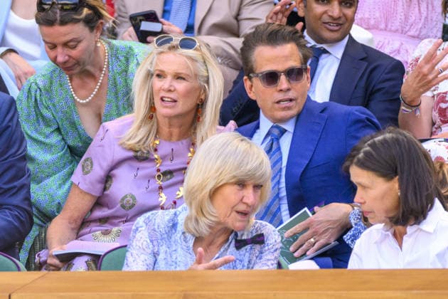 Wimbledon Tennis Championships 2026 - Day 9 LONDON, UNITED KINGDOM - JULY 7: American financier and broadcaster Anthony Scaramucci watches centre court tennis during day nine of the 2026 Wimbledon Tennis Championships at The All England Lawn Tennis and Croquet Club in Wimbledon on July 07, 2026, in London, United Kingdom. Ray Tang Anadolu London United Kingdom. Editorial use only. Please get in touch for any other usage.  Copyright: x2026xAnadoluxRayxTangx