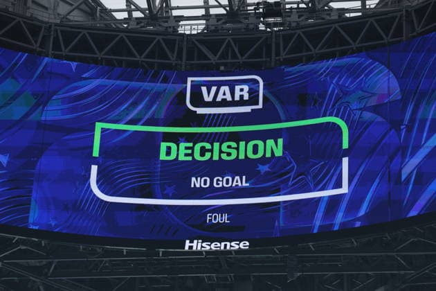 Argentina v Egypt: Round of 16 - FIFA World Cup, WM, Weltmeisterschaft, Fussball 2026 VAR shows no goal Decision during the FIFA World Cup 2026 Round of 16 match between Argentina and Egypt at Atlanta Stadium on July 7, 2026 in Atlanta, United States. Atlanta Atlanta Stadium GA United States Copyright: xAllstarxPicturexLibraryxLtdx