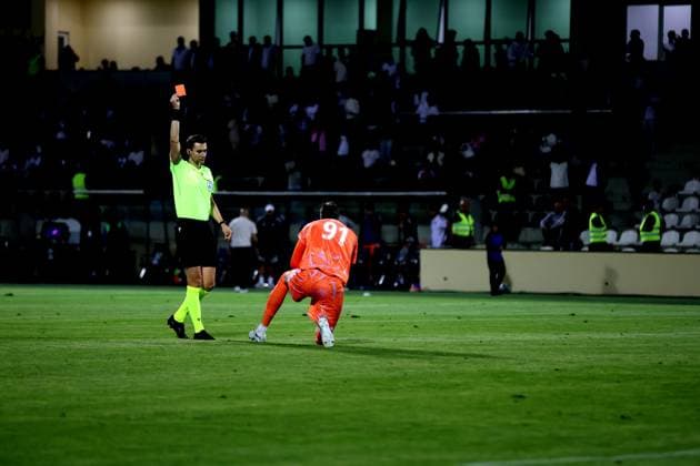 RECORD DATE NOT STATED UEFA Champions League - First qualifying round 1st leg: FC Ararat-Armenia v Riga FC Klym Zabroda and Frenks Orols during the UEFA Champions League - First qualifying round 1st leg match between FC Ararat-Armenia and Riga FC at Abovyan City Stadium in Abovyan, Armenia on July 7, 2026