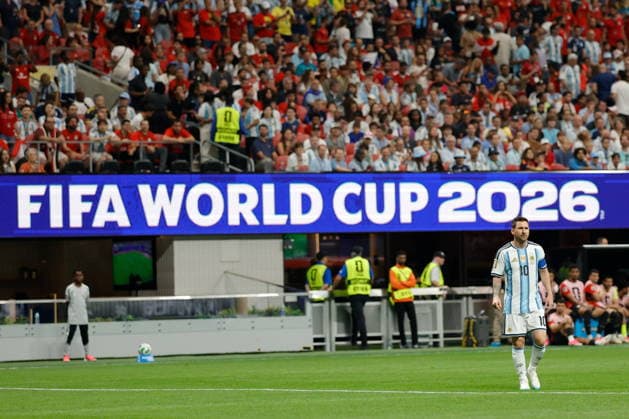 ATLANTA STADIUM GEORGIA USA 07.07.2026 MISTRZOSTWA SWIATA 2026 W PILKA NOZNA W USA MECZ GRUPA 1 8 ARGENTINA ARGENTYNA I AND EGYPT EGIPT FIFA World Cup, WM, Weltmeisterschaft, Fussball 2026 Round of 16 match between Argentina and Egypt at Atlanta Stadium in Atlanta, Georgia on July 07, 2026. N Z Argentina forward Lionel Messi 10 FOT. KAMIL KRZACZYNSKI NEWSPIX.PL PILKA NOZNA FIFA WORLD CUP 2026 MS MISTRZOSTWA SWIATA W PILCE NOZNEJ MUNDIAL USA KANADA MEKSYK 2026 --- newspix.pl  KSK