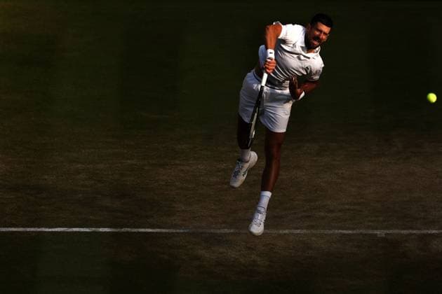 Novak Djokovic during his quarter-final match Wimbledon Tennis Championships, Day 9, The All England Lawn Tennis and Croquet Club, London, UK - 07 Jul 2026London The All England Lawn Tennis and United Kingdom  Copyright: xEllaxLing Shutterstockx 16978028bs