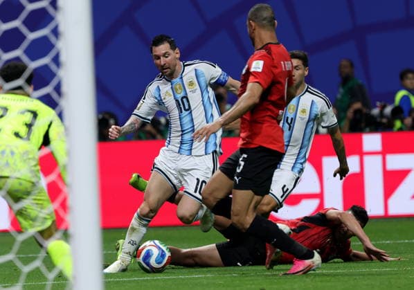 FIFA World Cup, WM, Weltmeisterschaft, Fussball 2026 - Round of 16 - Argentina vs Egypt Lionel Messi of Argentina in action during the FIFA World Cup 2026 Round of 16 match Argentina against Egypt, in Atlanta, USA, 07 July 2026. ATLANTA United States  Copyright: xCRISTOBALxHERRERA-ULASHKEVICHx