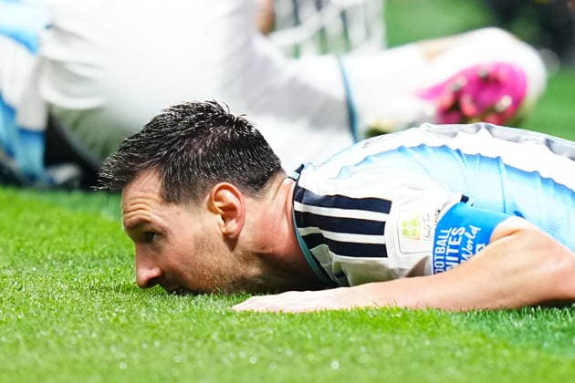 Argentina v Egypt - FIFA World Cup, WM, Weltmeisterschaft, Fussball 2026 - Round of 16 ATLANTA, USA - JULY 07: Lionel Messi of Argentina celebrates after scoring a goal during the 2026 FIFA World Cup Round of 16 match between Argentina and Egypt at Mercedes-Benz Stadium (Atlanta Stadium) in Atlanta, Georgia, United States on July 07, 2026. Evrim Aydin Anadolu Georgia United States. Editorial use only. Please get in touch for any other usage.  Copyright: x2026xAnadoluxEvrimxAydinx