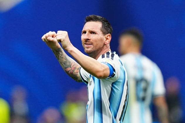 Argentina v Egypt - FIFA World Cup, WM, Weltmeisterschaft, Fussball 2026 - Round of 16 ATLANTA, USA - JULY 07: Lionel Messi of Argentina celebrates after scoring a goal during the 2026 FIFA World Cup Round of 16 match between Argentina and Egypt at Mercedes-Benz Stadium (Atlanta Stadium) in Atlanta, Georgia, United States on July 07, 2026. Evrim Aydin Anadolu Georgia United States. Editorial use only. Please get in touch for any other usage.  Copyright: x2026xAnadoluxEvrimxAydinx