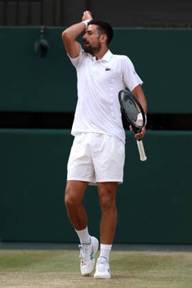 Novak Djokovic during his quarter-final match Wimbledon Tennis Championships, Day 9, The All England Lawn Tennis and Croquet Club, London, UK - 07 Jul 2026London The All England Lawn Tennis and United Kingdom  Copyright: xKieranxMcManus Shutterstockx 16978030dj