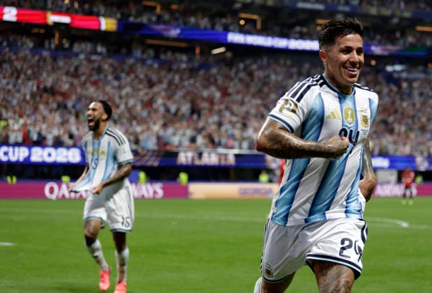 Enzo Fernandez. Argentina vs Egipto. Octavos de Final Copa del Mundo 2026 *** Enzo Fernández: Argentina vs. Egypt, Round of 16, 2026 World Cup Copyright: xxdanielxferrarix