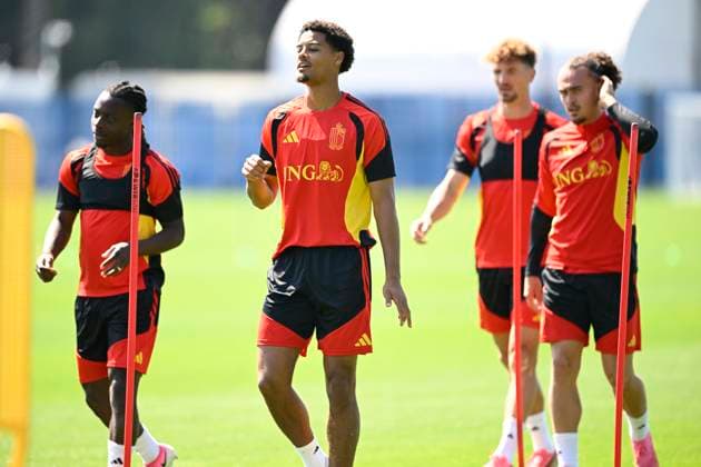 Belgian national football team - FIFA World Cup, WM, Weltmeisterschaft, Fussball 2026 - media activities 07 07 2026 RENTON, UNITED STATES OF AMERICA - JULY 07 : De Winter Koni defender of Belgium pictured during a training session of the Belgian national football team during the FIFA World Cup 2026 on July 7, 2026 in Renton, United States of America, 07 07 2026 Renton United States of America  Copyright: xNicoxVereeckenx