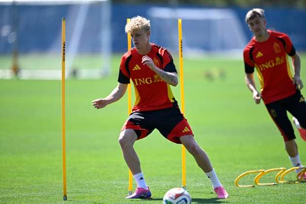 Belgian national football team - FIFA World Cup, WM, Weltmeisterschaft, Fussball 2026 - media activities 07 07 2026 RENTON, UNITED STATES OF AMERICA - JULY 07 : Seys Joaquin defender of Belgium pictured during a training session of the Belgian national football team during the FIFA World Cup 2026 on July 7, 2026 in Renton, United States of America, 07 07 2026 Renton United States of America  Copyright: xNicoxVereeckenx