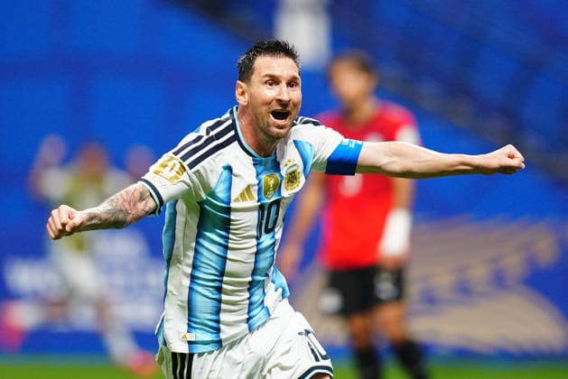 Argentina v Egypt - FIFA World Cup, WM, Weltmeisterschaft, Fussball 2026 - Round of 16 ATLANTA, USA - JULY 07: Lionel Messi of Argentina celebrates after scoring a goal during the 2026 FIFA World Cup Round of 16 match between Argentina and Egypt at Mercedes-Benz Stadium (Atlanta Stadium) in Atlanta, Georgia, United States on July 07, 2026. Evrim Aydin Anadolu Georgia United States. Editorial use only. Please get in touch for any other usage.  Copyright: x2026xAnadoluxEvrimxAydinx
