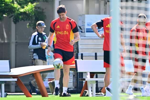 Belgian national football team - FIFA World Cup, WM, Weltmeisterschaft, Fussball 2026 - media activities 07 07 2026 RENTON, UNITED STATES OF AMERICA - JULY 07 : Courtois Thibaut goalkeeper of Belgium pictured during a training session of the Belgian national football team during the FIFA World Cup 2026 on July 7, 2026 in Renton, United States of America, 07 07 2026 Renton United States of America  Copyright: xJanxDexMeuleneirx