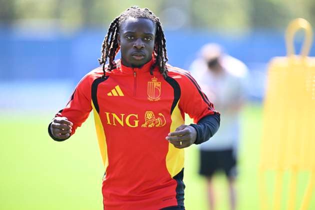 Belgian national football team - FIFA World Cup, WM, Weltmeisterschaft, Fussball 2026 - media activities 07 07 2026 RENTON, UNITED STATES OF AMERICA - JULY 07 : Doku Jeremy forward of Belgium pictured during a training session of the Belgian national football team during the FIFA World Cup 2026 on July 7, 2026 in Renton, United States of America, 07 07 2026 Renton United States of America  Copyright: xNicoxVereeckenx