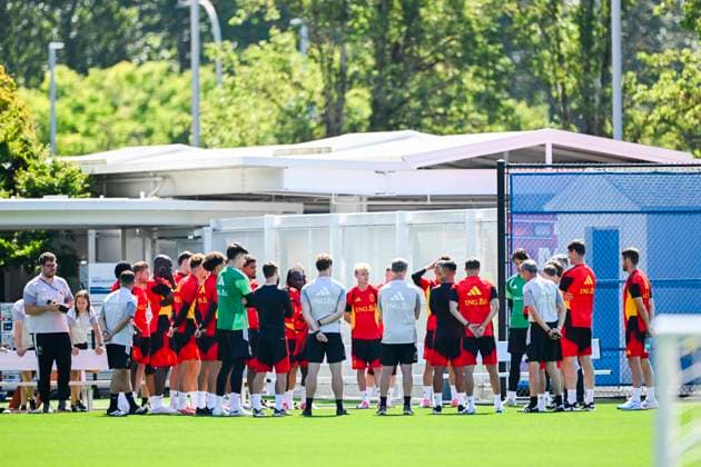 Belgian national football team - FIFA World Cup, WM, Weltmeisterschaft, Fussball 2026 - media activities 07 07 2026 RENTON, UNITED STATES OF AMERICA - JULY 07 : Red Devils Squad pictured during a training session of the Belgian national football team during the FIFA World Cup 2026 on July 7, 2026 in Renton, United States of America, 07 07 2026 Renton United States of America  Copyright: xNicoxVereeckenx