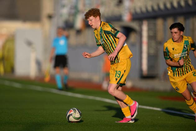 Adam Brennan seen during UEFA Champions League first round qualifying game between teams of Floriana and Shamrock Rovers (Beppe Camilleri Ball Raw Images) Marsa Centenary Stadium Malta Copyright: xBeppexCamillerix beppecamilleri_floriana_shamrock_2526_1-21